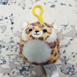 3.5 Inch Cherie The Saber Tooth Tiger Clip On Squishmallow